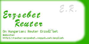 erzsebet reuter business card